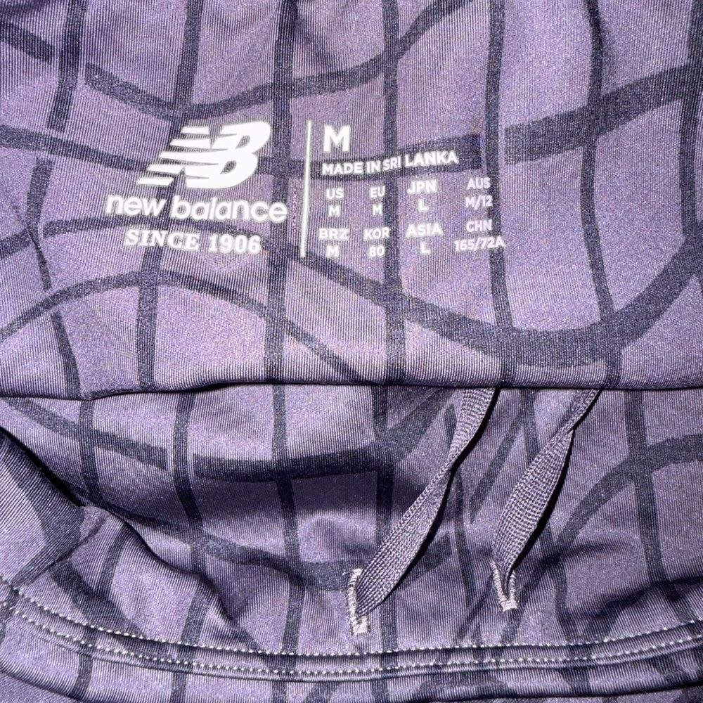 New Balance Purple Geometric Leggings - Picture 8 of 8